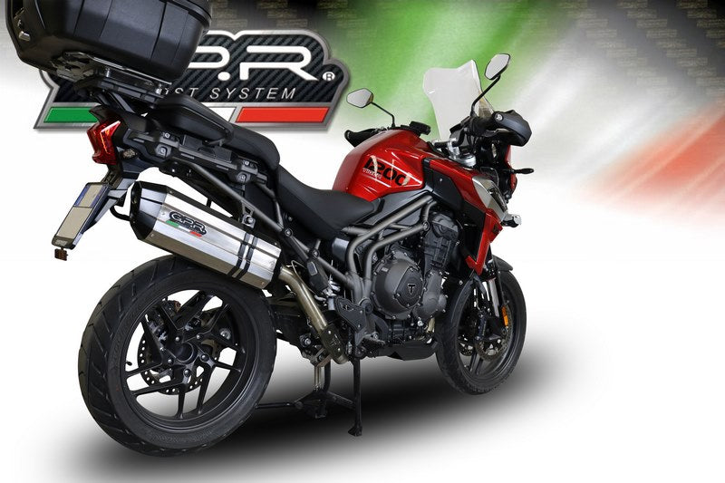 GPR Original For Triumph Tiger 1200 Explorer 2017/20 E4 Homologated Slip-On Exhaust Sonic Titanium | E4.T.92.SOTIT