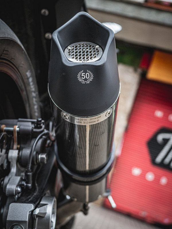 GPR Original For Yamaha Xsr 700 2016/20 E4 Homologated Full Exhaust Catalized Gp Evo4 Poppy | E4.Y.191.CAT.GPAN.PO