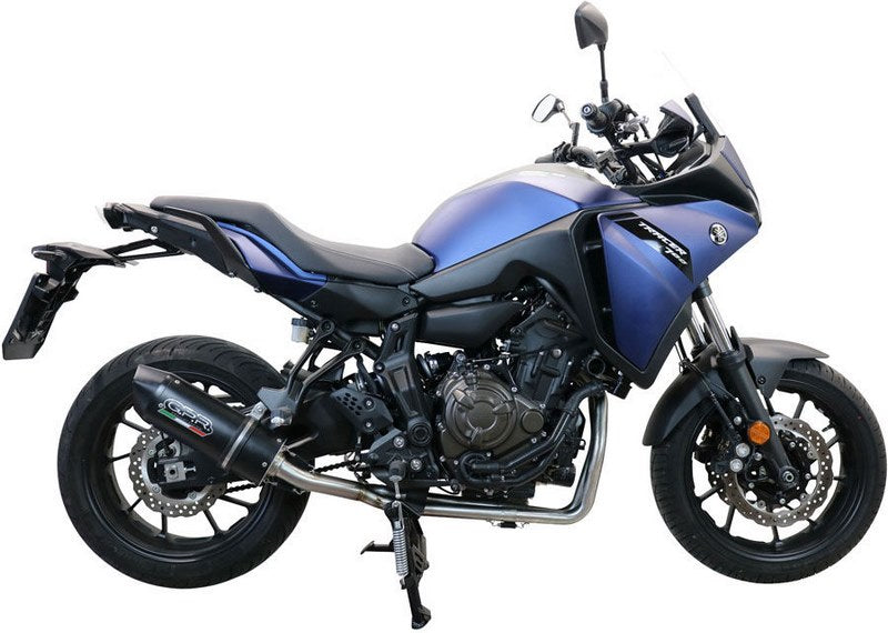 GPR Original For Yamaha Tracer 700 2017/20 E4 Homologated Full Exhaust Catalized Furore Evo4 Nero | E4.Y.198.CAT.FNE4