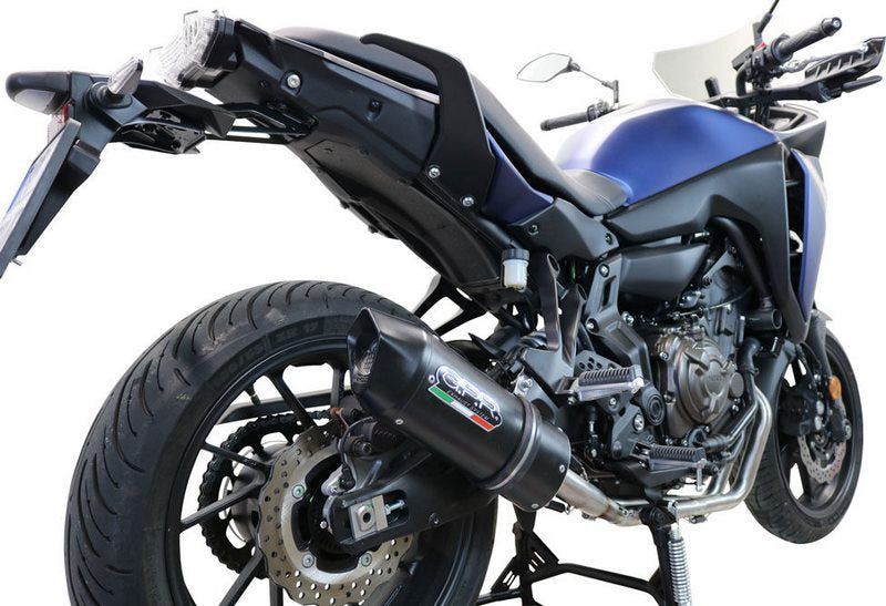 GPR Original For Yamaha Tracer 700 2017/20 E4 Homologated Full Exhaust Catalized Furore Evo4 Nero | E4.Y.198.CAT.FNE4