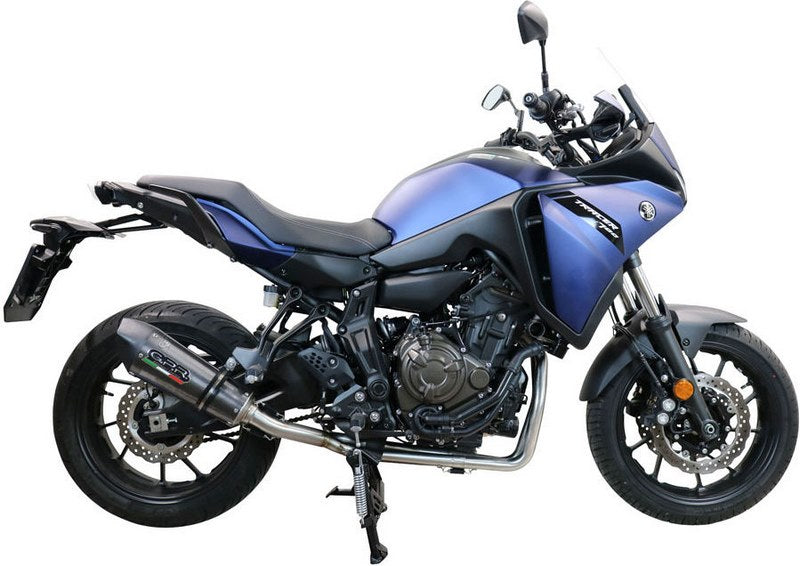 GPR Original For Yamaha Tracer 700 2017/20 E4 Homologated Full Exhaust Catalized Gp Evo4 Poppy | E4.Y.198.CAT.GPAN.PO