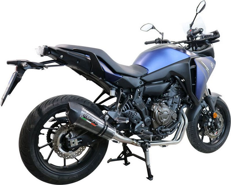 GPR Original For Yamaha Tracer 700 2017/20 E4 Homologated Full Exhaust Catalized Gp Evo4 Poppy | E4.Y.198.CAT.GPAN.PO