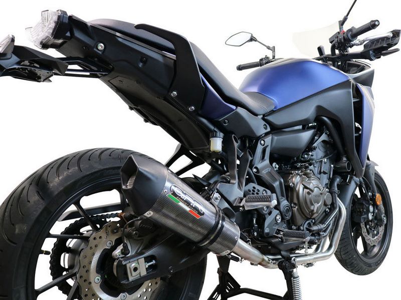 GPR Original For Yamaha Tracer 700 2017/20 E4 Homologated Full Exhaust Catalized Gp Evo4 Poppy | E4.Y.198.CAT.GPAN.PO