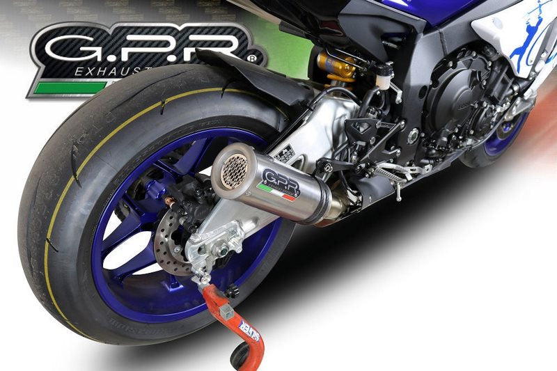 GPR Original For Yamaha Yzf R1/R1-M 2017/20 E4 Homologated Slip-On Exhaust M3 Inox  | E4.Y.200.M3.INOX