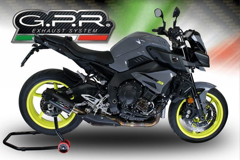GPR Original For Yamaha Mt-10 / Fj-10 2016/20 E4 Homologated Slip-On Exhaust Furore Evo4 Nero | E4.Y.203.FNE4