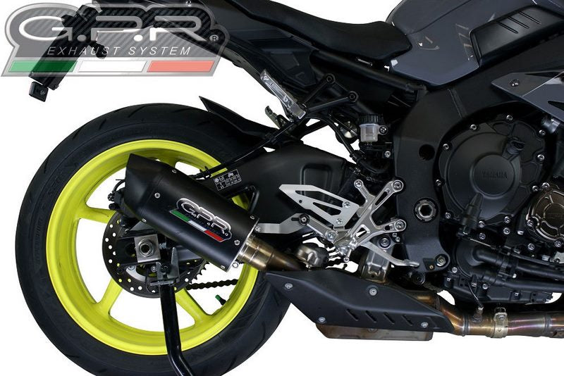 GPR Original For Yamaha Mt-10 / Fj-10 2016/20 E4 Homologated Slip-On Exhaust Furore Evo4 Nero | E4.Y.203.FNE4