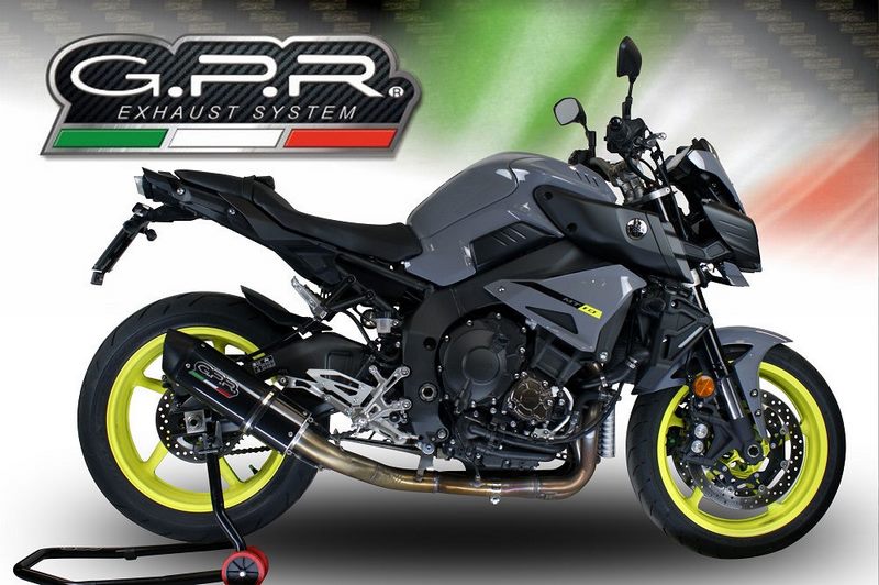 GPR Original For Yamaha Mt-10 / Fj-10 2016/20 E4 Homologated Full Exhaust Catalized Furore Evo4 Nero | E4.Y.204.CAT.FUNE