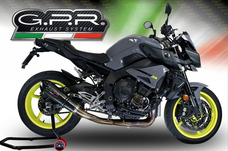 GPR Original For Yamaha Mt-10 / Fj-10 2016/20 E4 Homologated Full Exhaust Catalized Gp Evo4 Poppy | E4.Y.204.CAT.GPAN.PO