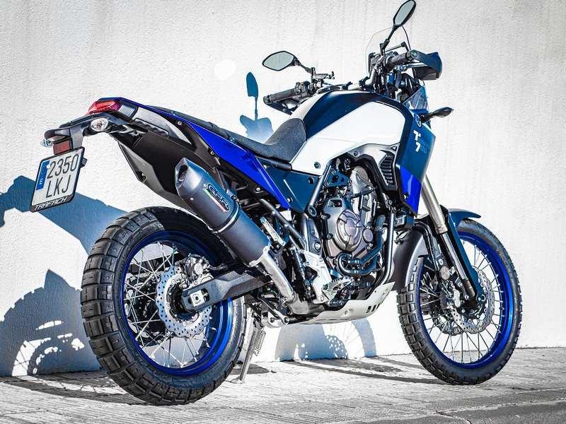 GPR Original For Yamaha Tenere 700 2019/20 E4 Homologated Slip-On Exhaust Furore Evo4 Nero | E4.Y.208.FNE4