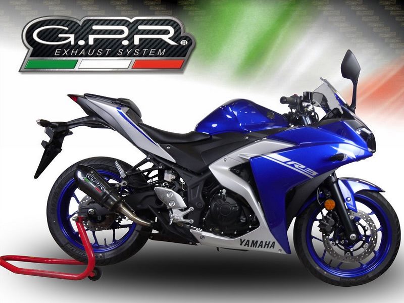 GPR Original For Yamaha Yzf-R3 2018/20 E4 Homologated Slip-On Exhaust Gp Evo4 Poppy | E4.Y.212.GPAN.PO