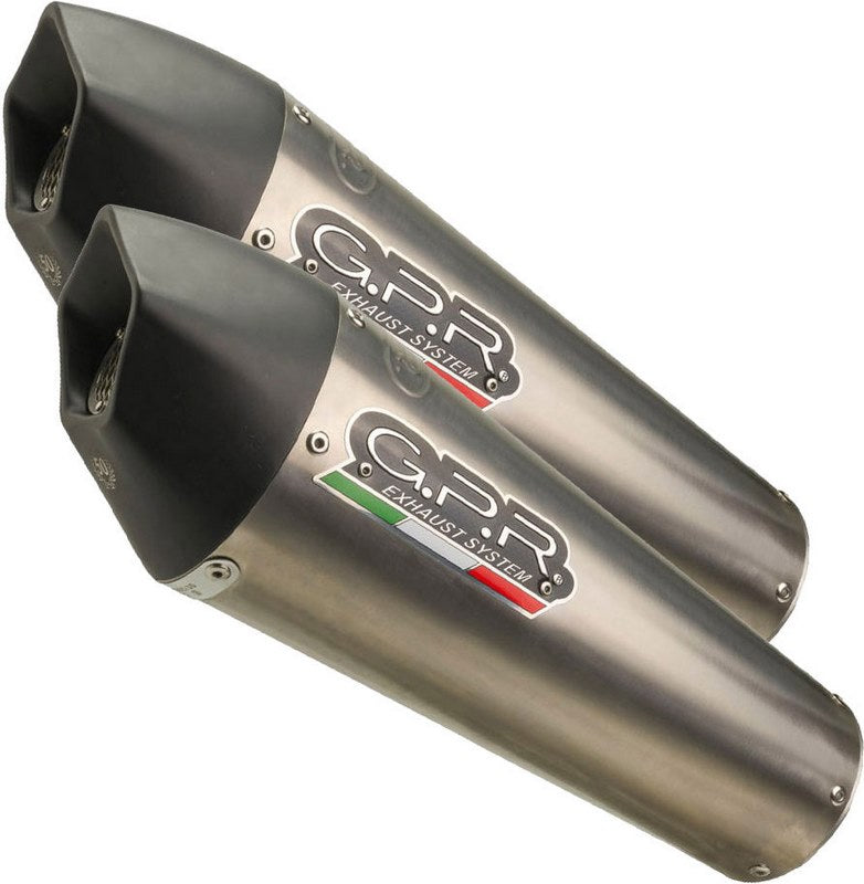 GPR Original For Yamaha Fjr 1300 2017/20 E4 Pair Homologated Slip-On Exhaust Gp Evo4 Titanium | E4.Y.214.GPAN.TO