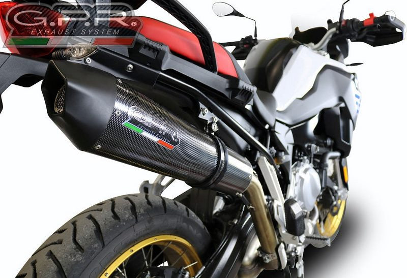 GPR Original For Bmw F 850 Gs - Adventure 2021/22 E5 Homologated Slip-On Exhaust Gp Evo4 Poppy | E5.BM.94.GPAN.PO
