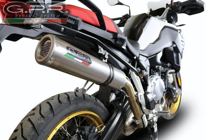 GPR Original For Bmw F 850 Gs - Adventure 2021/22 E5 Homologated Slip-On Exhaust M3 Inox  | E5.BM.94.M3.INOX