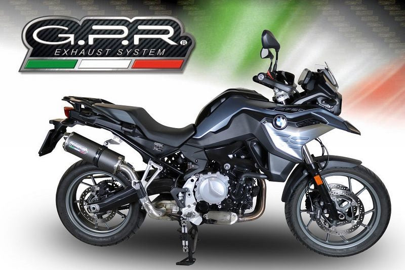 GPR Original For Bmw F 750 Gs 2021/22 E5 Homologated Slip-On Exhaust Dual Poppy | E5.BM.95.DUAL.PO