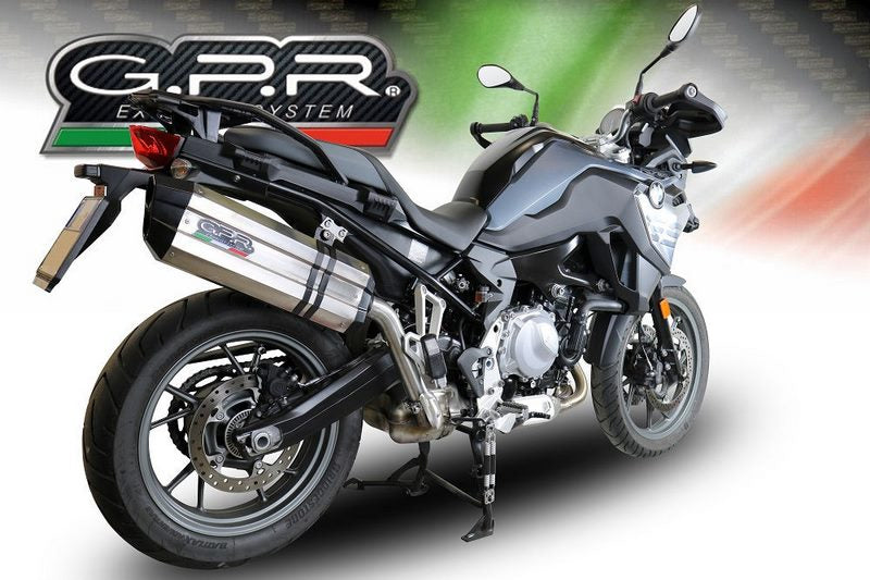 GPR Original For Bmw F 750 Gs 2021/22 E5 Homologated Slip-On Exhaust Sonic Titanium | E5.BM.95.SOTIT