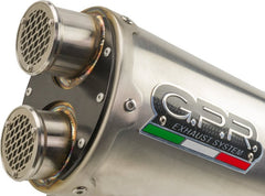 GPR Original For Bmw R 1250 Gs 2021/22 E5 Homologated Slip-On Exhaust Dual Inox | E5.BM.99.DUAL.IO