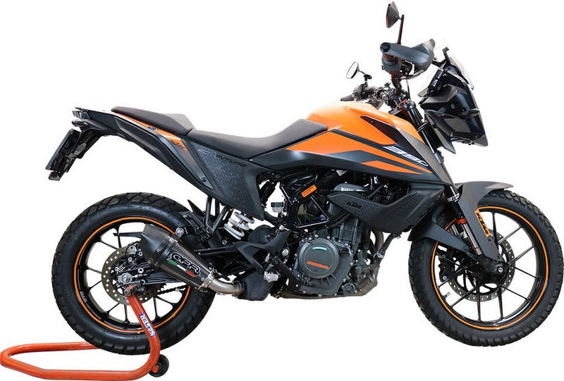 GPR Original For Ktm Adventure 390 2021 E5 Homologated Slip-On Exhaust Gp Evo4 Poppy | E5.KT.99.GPAN.PO
