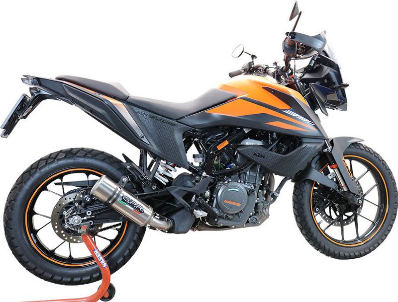 GPR Original For Ktm Adventure 390 2021 E5 Homologated Slip-On Exhaust M3 Inox  | E5.KT.99.M3.INOX