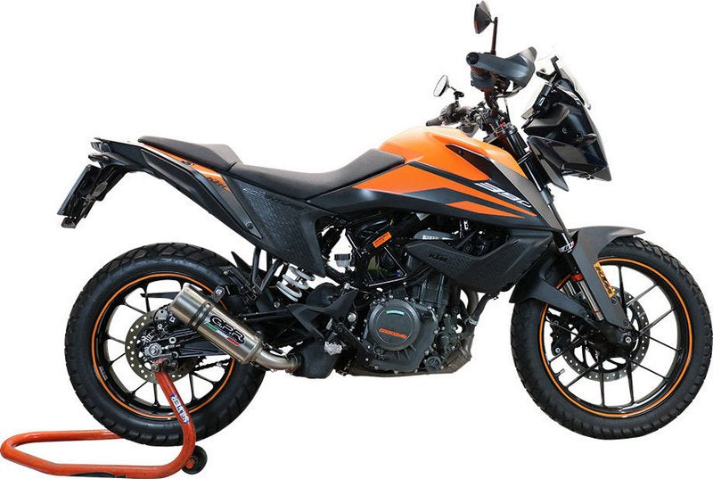 GPR Original For Ktm Adventure 390 2021 E5 Homologated Slip-On Exhaust M3 Titanium Natural  | E5.KT.99.M3.TN
