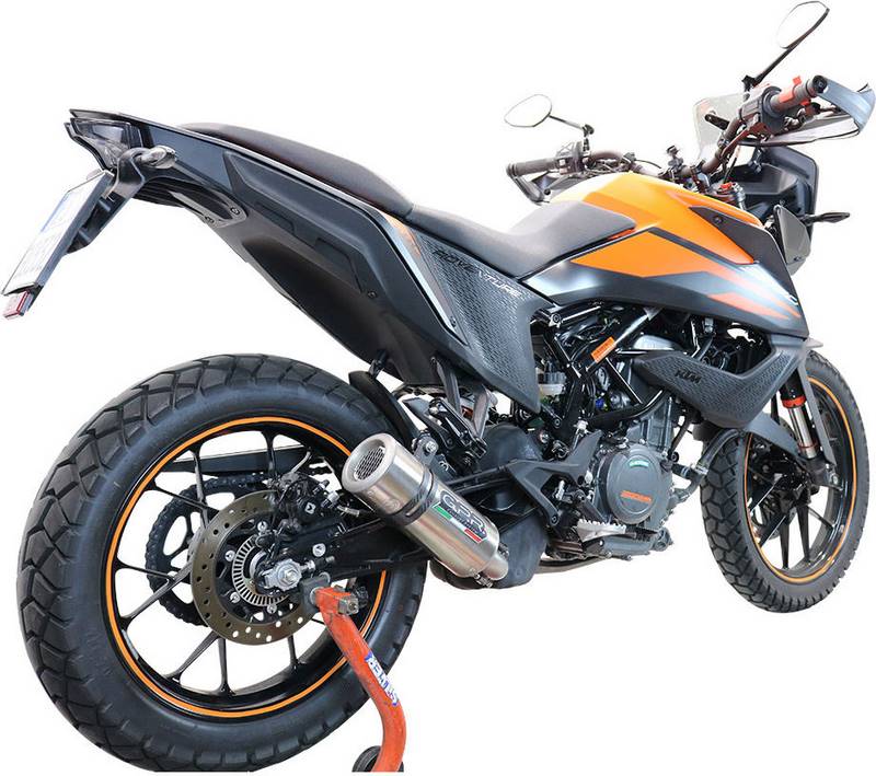GPR Original For Ktm Adventure 390 2021 E5 Homologated Slip-On Exhaust M3 Titanium Natural  | E5.KT.99.M3.TN