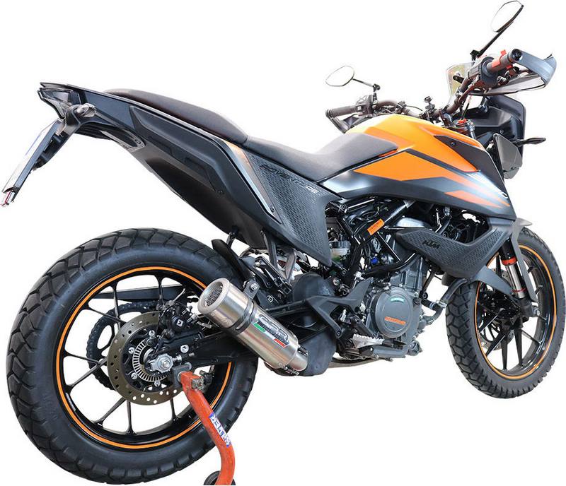 GPR Original For Ktm Adventure 390 2021 E5 Homologated Slip-On Exhaust M3 Titanium Natural  | E5.KT.99.M3.TN