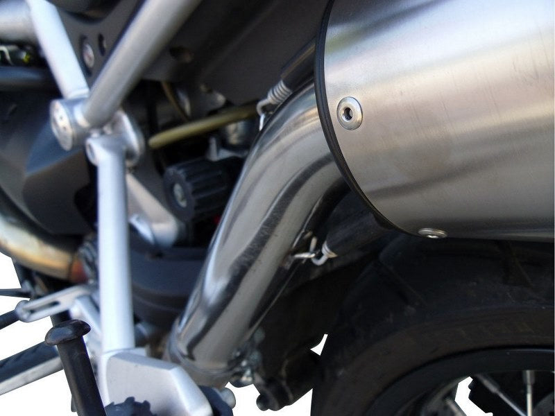 GPR Original For Moto Guzzi Stelvio 1200 8V 2011/17 Homologated Slip-On Exhaust Catalized Satinox  | GU.31.SAT