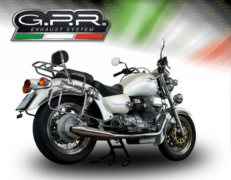 GPR Original For Moto Guzzi California 1100 2003/05 Pair Homologated Slip-On Exhaust Vintacone | GU.58.03.VIC