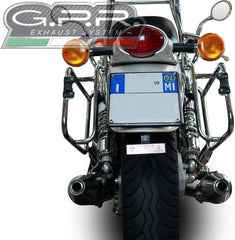 GPR Original For Moto Guzzi California 1100 2003/05 Pair Homologated Slip-On Exhaust Vintacone | GU.58.03.VIC