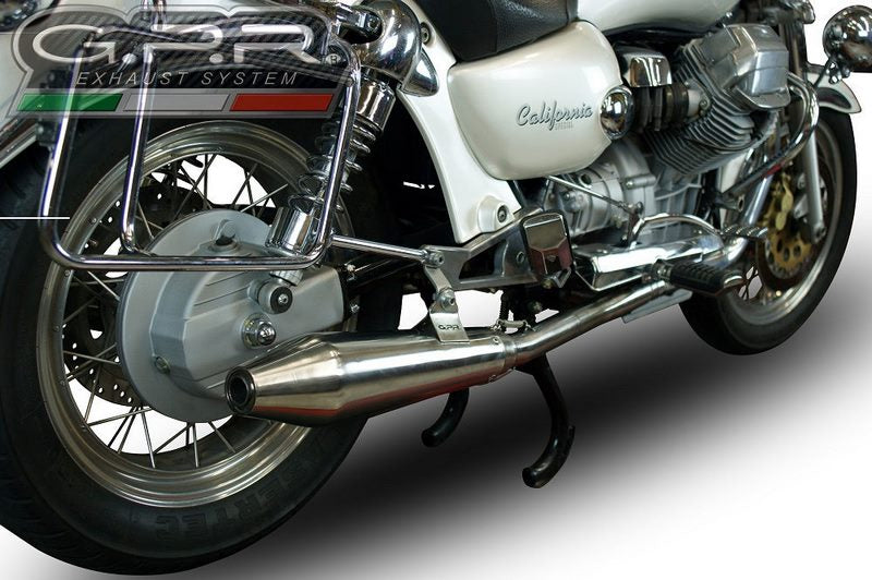 GPR Original For Moto Guzzi California 1100 2003/05 Pair Homologated Slip-On Exhaust Vintacone | GU.58.03.VIC
