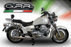 GPR Original For Moto Guzzi California 1100 2003/05 Pair Homologated Slip-On Exhaust Vintacone | GU.58.03.VIC