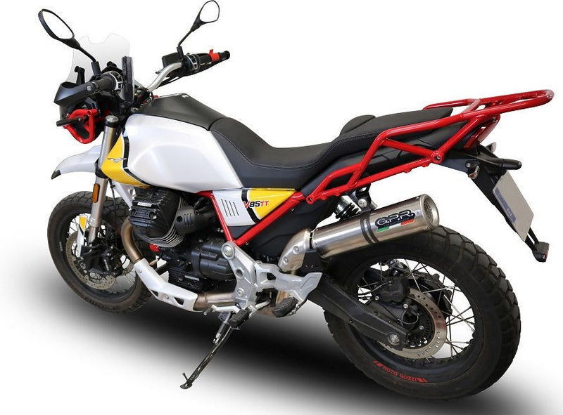 GPR Original For Moto Guzzi V85 Tt 2019/20 E4 Racing Slip-On Exhaust M3 Titanium Natural  | GU.61.RACE.M3.TN