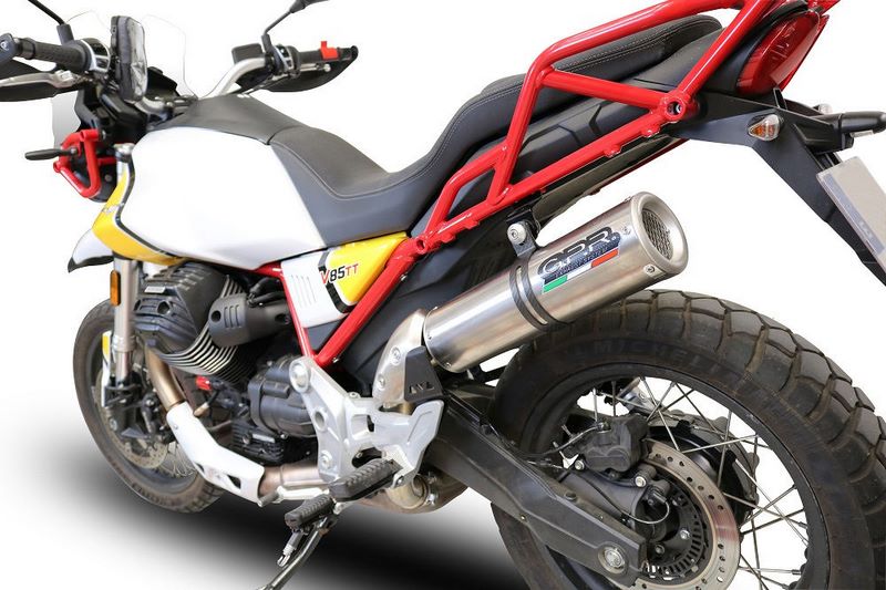 GPR Original For Moto Guzzi V85 Tt 2019/20 E4 Racing Slip-On Exhaust M3 Titanium Natural  | GU.61.RACE.M3.TN