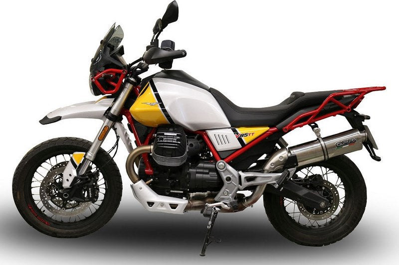 GPR Original For Moto Guzzi V85 Tt 2019/20 E4 Homologated Slip-On Exhaust Trioval | GU.61.TRI