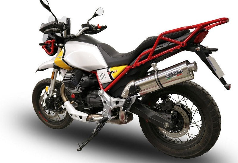 GPR Original For Moto Guzzi V85 Tt 2019/20 E4 Homologated Slip-On Exhaust Trioval | GU.61.TRI