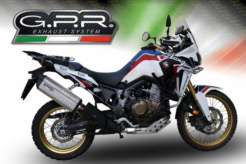 GPR Original For Honda Crf 1000 L Africa Twin 2015/17 E3 Homologated Slip-On Exhaust Sonic Titanium | H.226.SOTIT