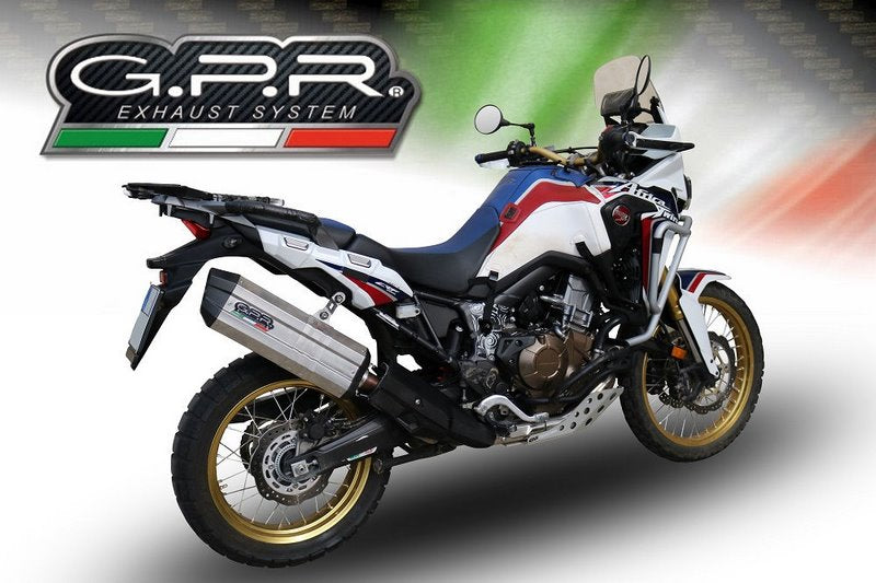 GPR Original For Honda Crf 1000 L Africa Twin 2015/17 E3 Homologated Slip-On Exhaust Sonic Titanium | H.226.SOTIT
