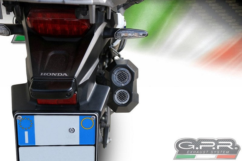 GPR Original For Honda Crf 1000 L Africa Twin 2015/17 E3 Homologated Slip-On Exhaust Sonic Titanium | H.226.SOTIT