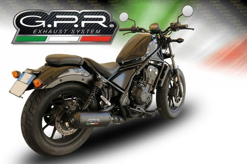 GPR Original For Honda Cmx 500 Rebel 2018/20 E4 Homologated Slip-On Exhaust Ghisa  | H.250.GHI