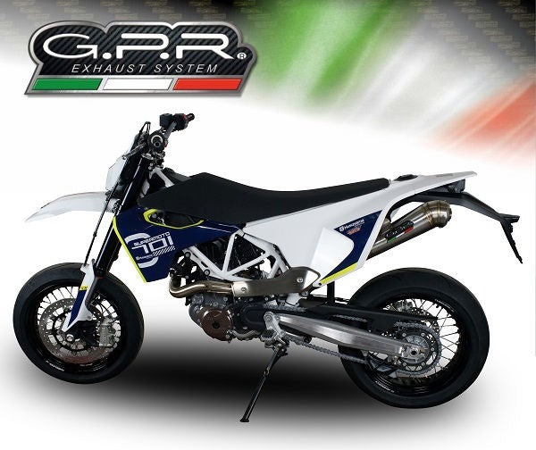 GPR Original For Husqvarna Supermoto 701 2015/2016 E3 Homologated Slip-On Exhaust Powercone Evo | HU.35.PCEV