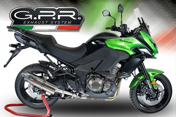 GPR Original For Kawasaki Versys 1000 I.E. 2017/18 E4 Homologated Slip-On Exhaust Trioval | K.175.TRI