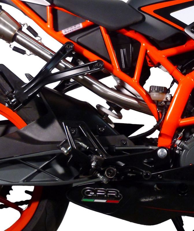 GPR Original For Ktm Rc 200 2014/16 E3 Racing Slip-On Exhaust M3 Inox  | KT.70.1.RACE.M3.INOX