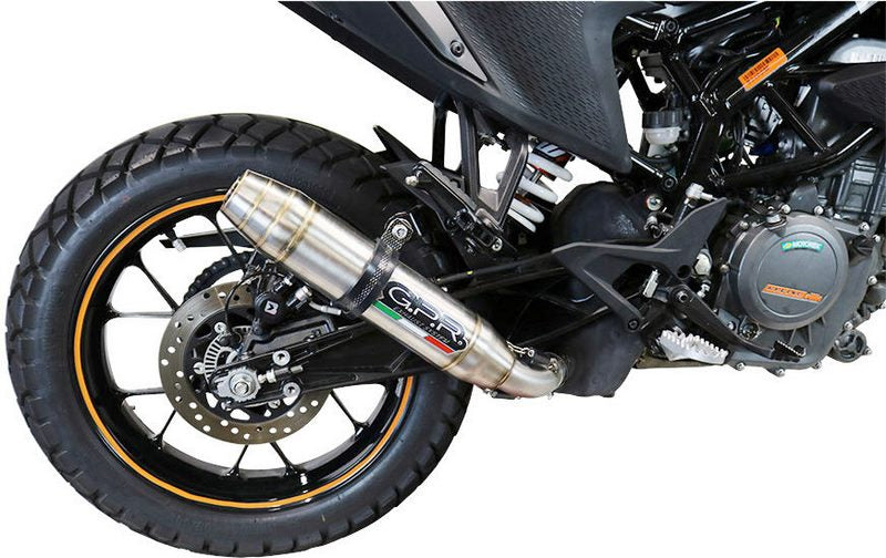 GPR Original For Ktm Adventure 390 2020 E4 Homologated Slip-On Exhaust Deeptone Inox | KT.99.DE