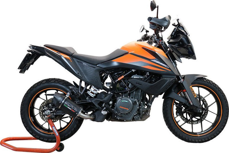 GPR Original For Ktm Adventure 390 2020 E4 Homologated Slip-On Exhaust Furore Evo4 Nero | KT.99.FNE4