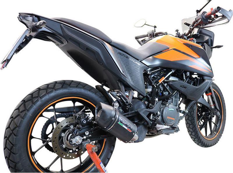 GPR Original For Ktm Adventure 390 2020 E4 Homologated Slip-On Exhaust Furore Evo4 Nero | KT.99.FNE4
