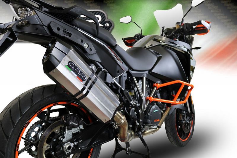 GPR Original For Ktm Lc 8 1290 Super Adv 2015/16 E3 Homologated Slip-On Exhaust Sonic Titanium | KTM.55.1.SOTIT