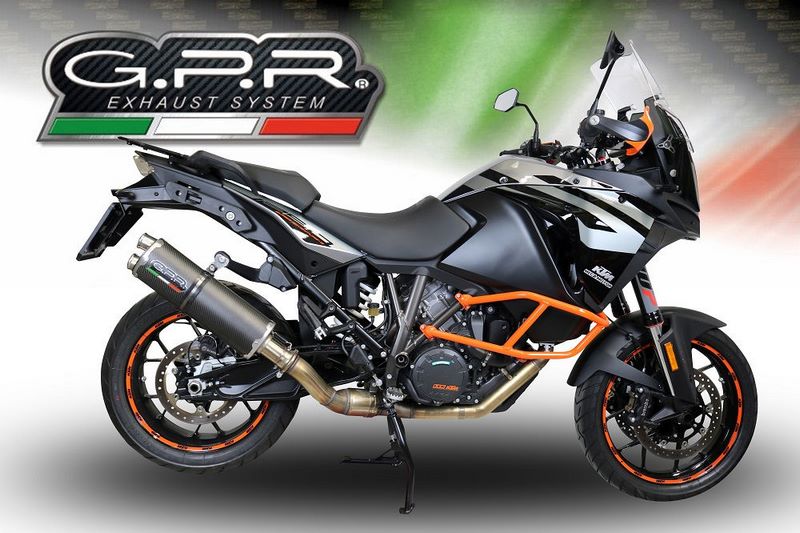 GPR Original For Ktm Lc 8 Adventure 1190 2013/16 E3 Homologated Slip-On Exhaust Dual Poppy | KTM.55.DUAL.PO
