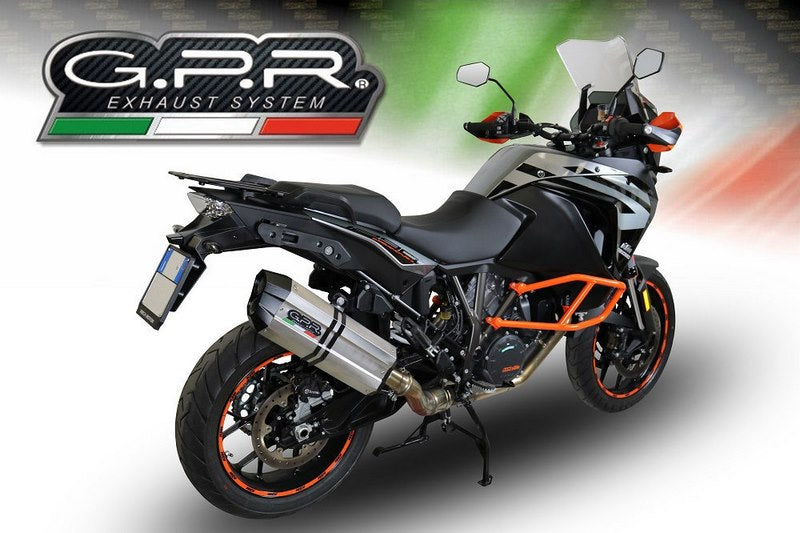 GPR Original For Ktm Lc 8 Adventure 1050 2015/16 E3 Homologated Slip-On Exhaust Sonic Titanium | KTM.76.SOTIT