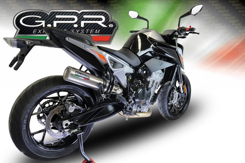 GPR Original For Ktm Duke 790 2017/20 E4 Racing Slip-On Exhaust M3 Titanium Natural  | KTM.94.RACE.M3.TN