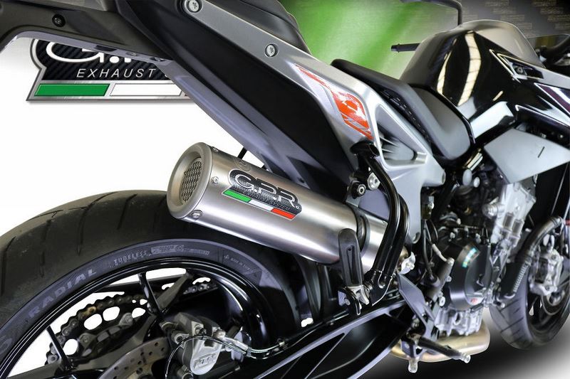 GPR Original For Ktm Duke 790 2017/20 E4 Racing Slip-On Exhaust M3 Titanium Natural  | KTM.94.RACE.M3.TN