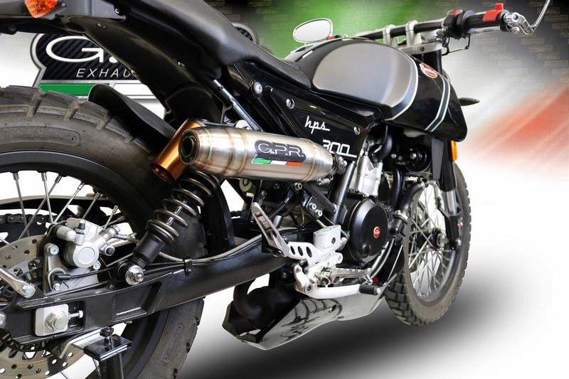 GPR Original For F.B. Mondial Hps 300 2018/20 E4 Homologated Slip-On Exhaust Deeptone Inox | MD.4.DE